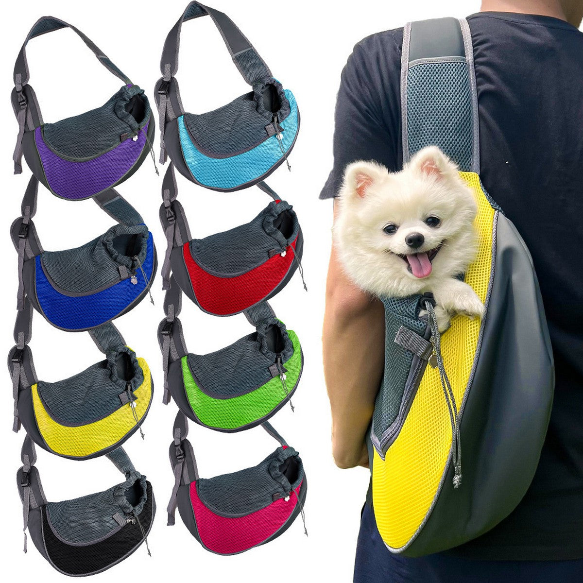 Breathable Mesh Cat & Dog Carrier_CWMM11133