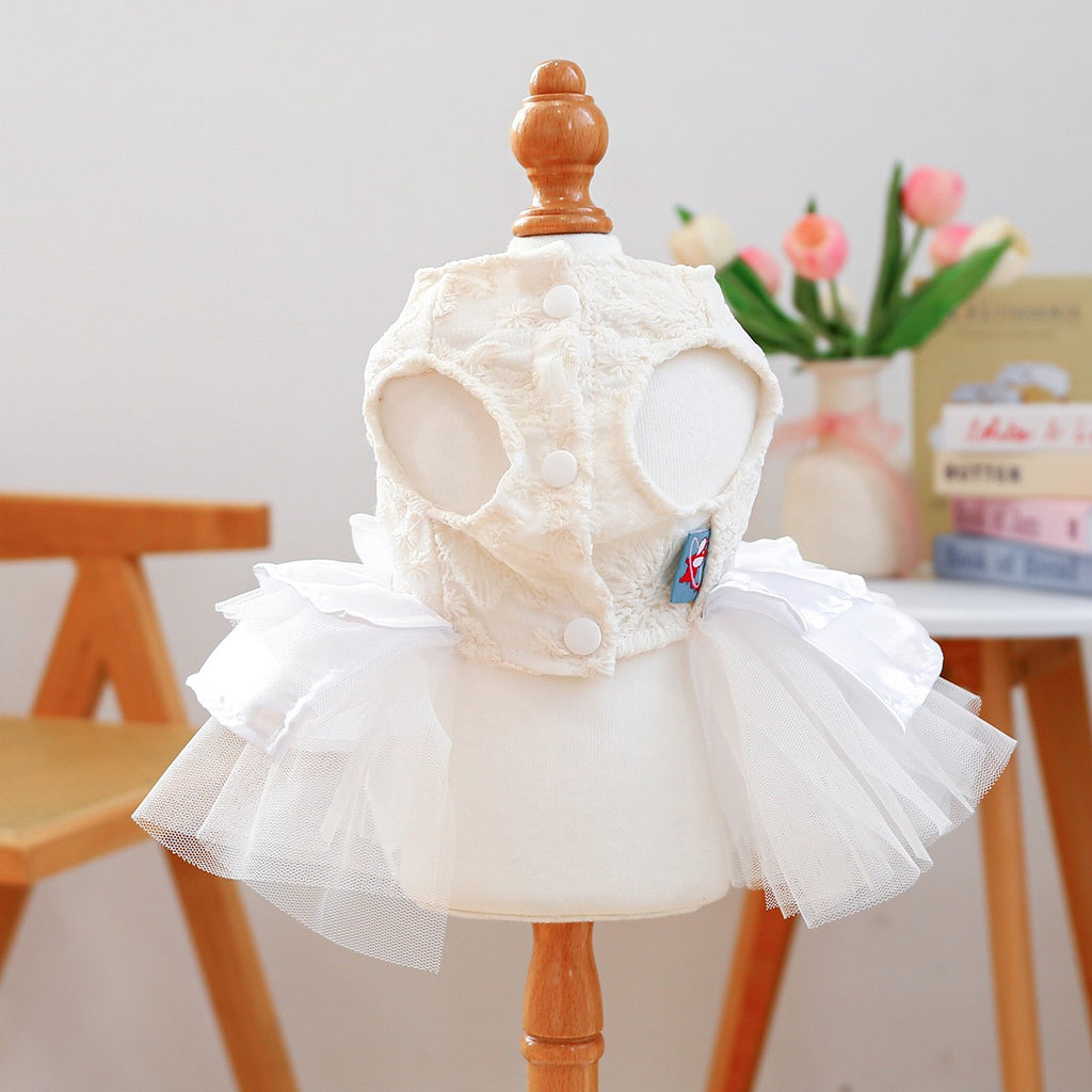 Cute Pet Ballet Tulle Princess Dress_CWMM13091