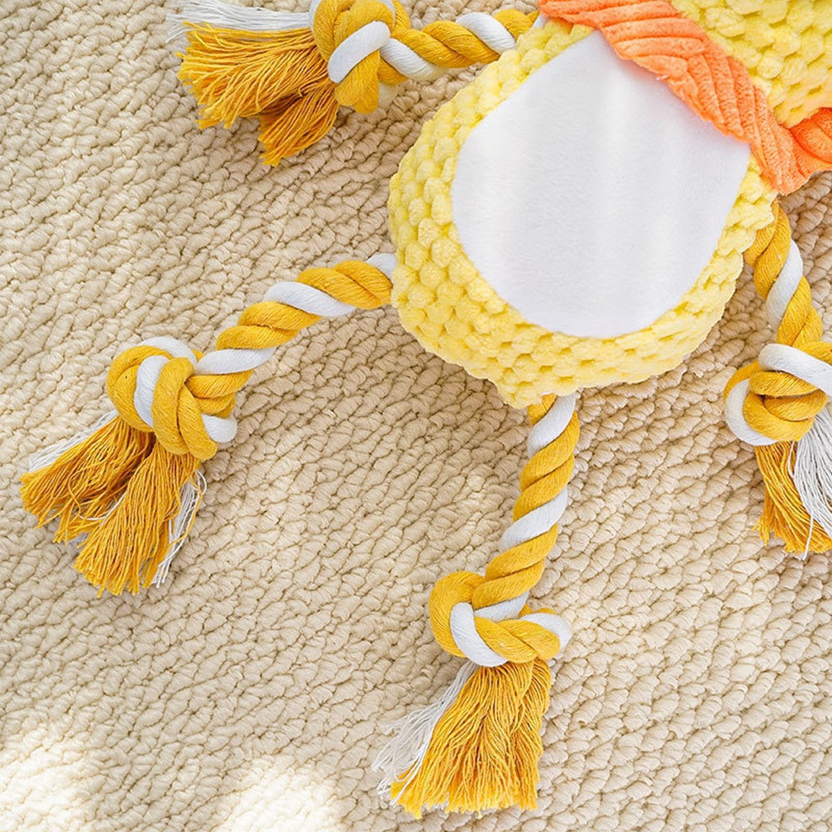 Funny Lion Plush Toy – Dog Cat Squeaky Toy_CWMM11173