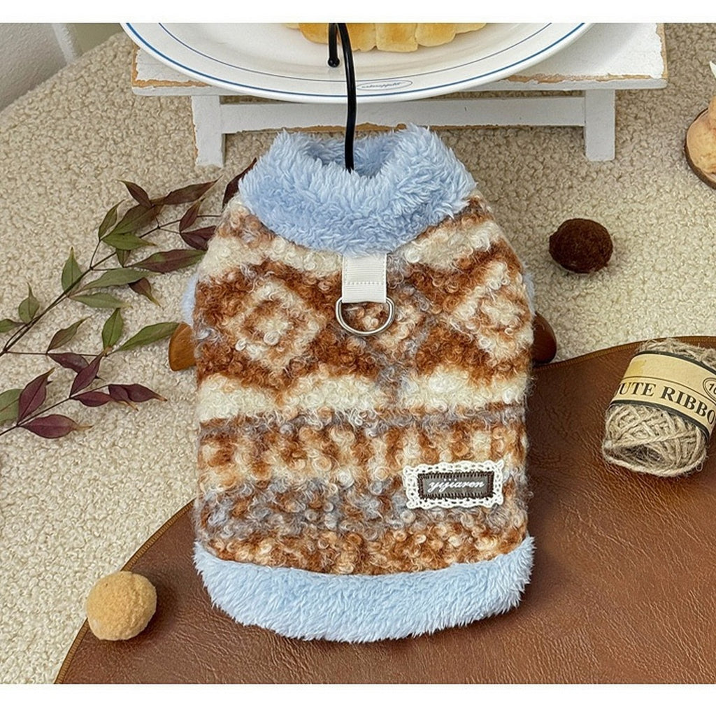 Warm Turtleneck Dog Vest Teddy Bichon Cat_CWMM12276