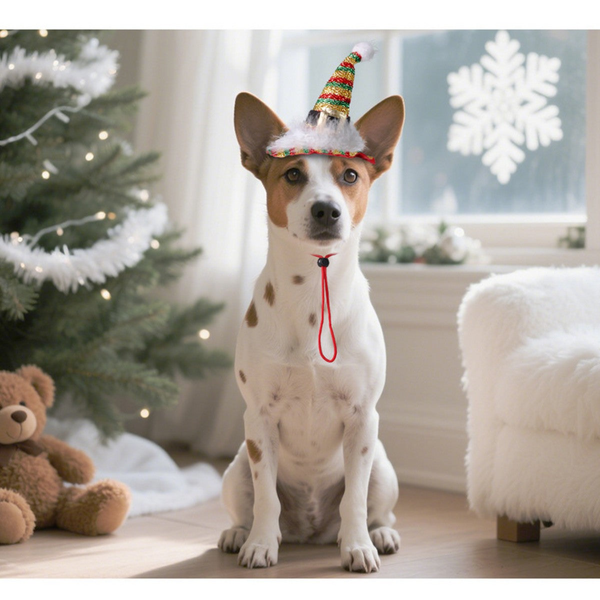 Festive Pet Costume – Creative Christmas Pet Hat_CWMM11352