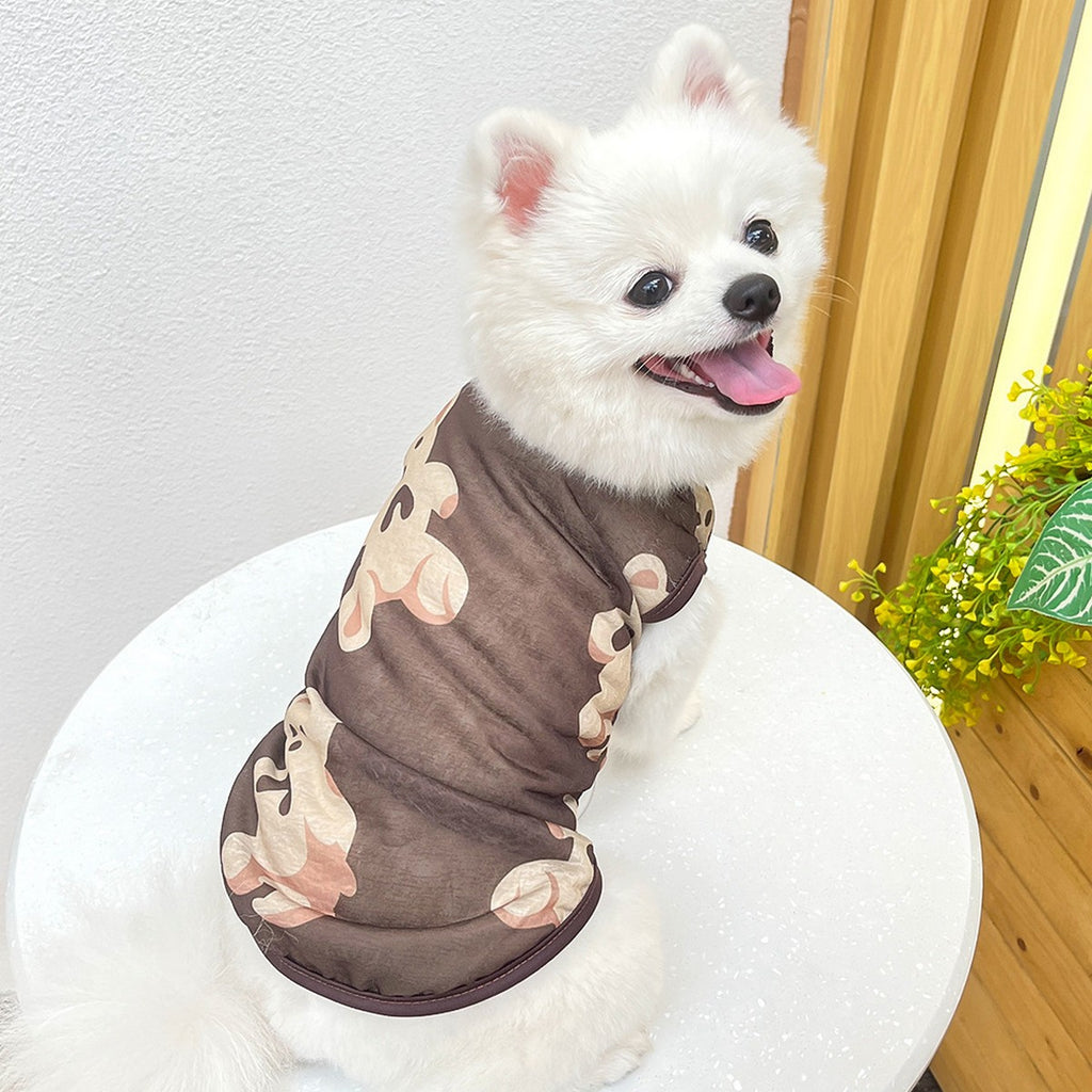 Large Dog Summer Vest  Bear Print Cooling Apparel_CWMM11135