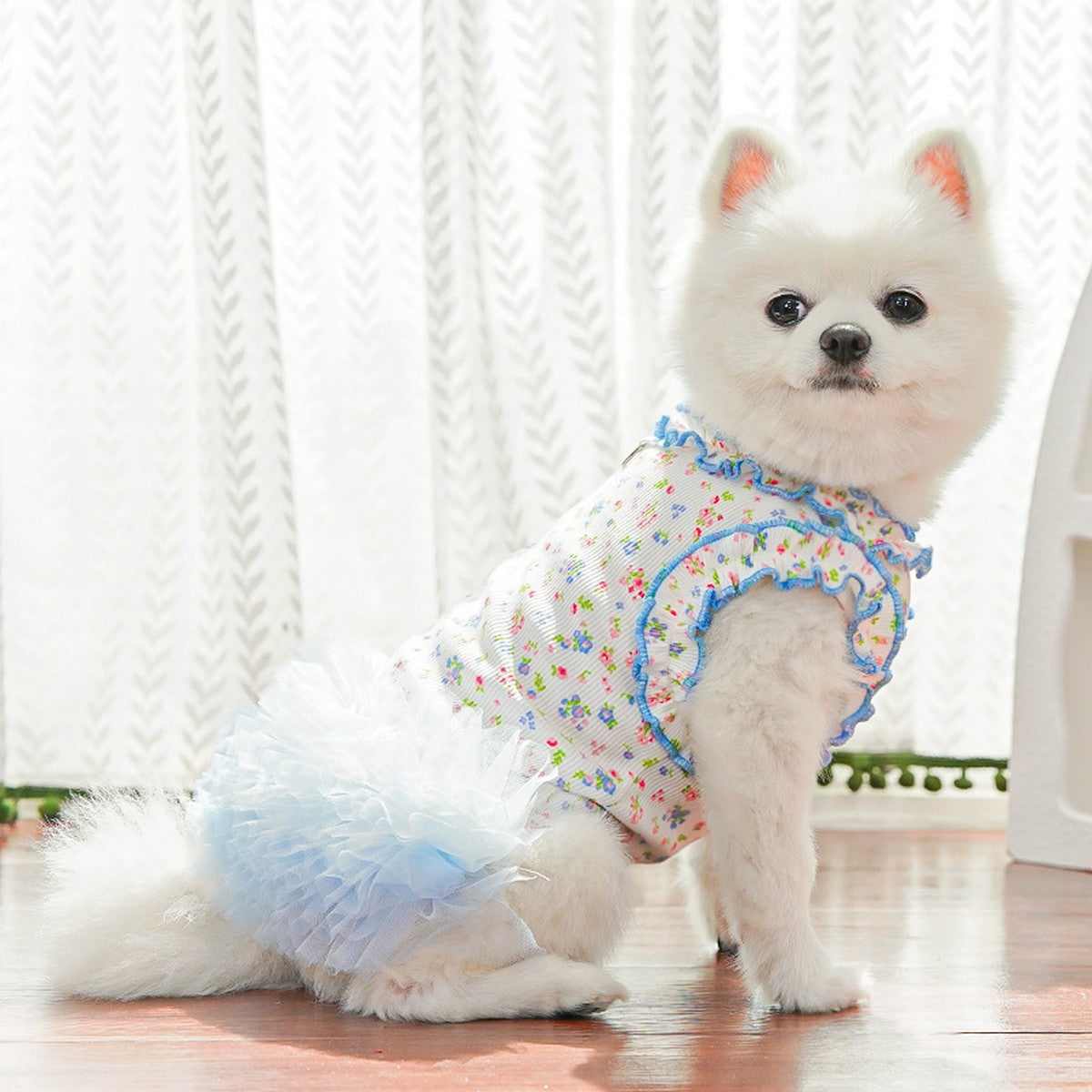 Pet Pajamas Bulk Order Floral Print & Cooling Fabric_CWMM11137