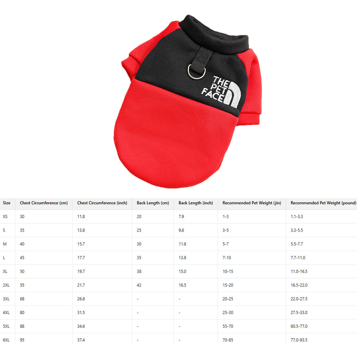 Fleece Lined Dog Clothes for Four Season_CWMM11123