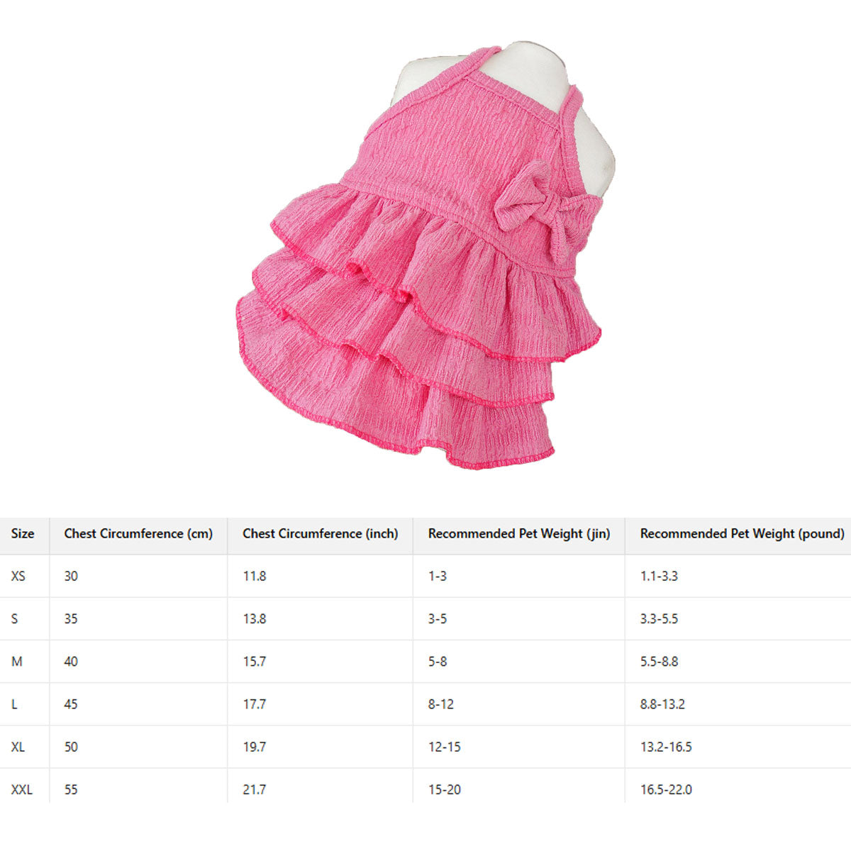 New Pet Tutu Dress Thin & Cute for Teddy and Bichon_CWMM11140
