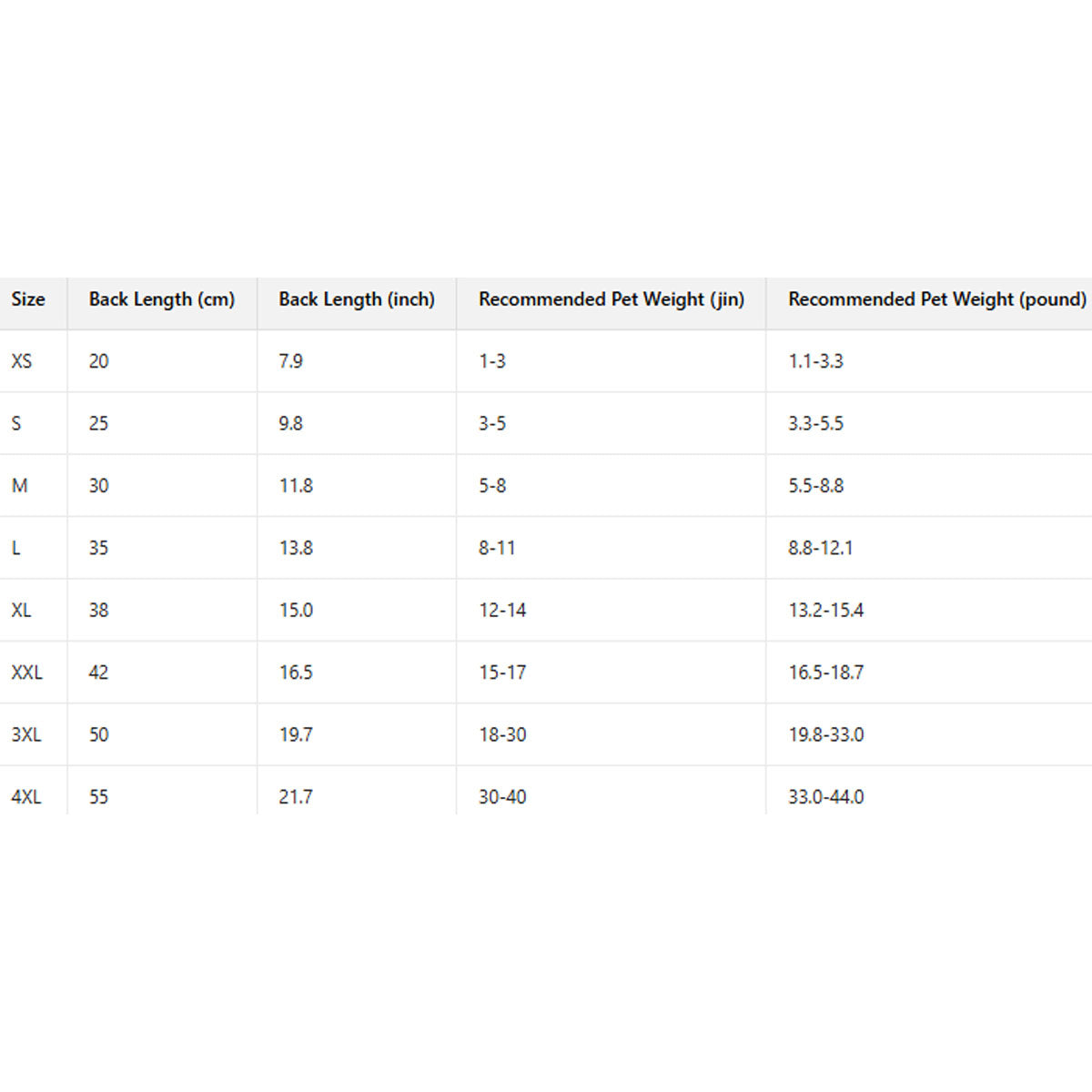 Thick 4-Leg Dog & Cat Clothes_CWMM11076