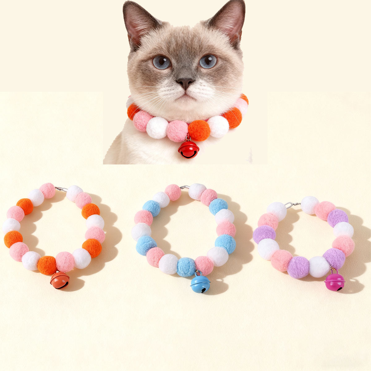 Pet Christmas Necklace – Cute Dog Cat Collar_CWMM11331