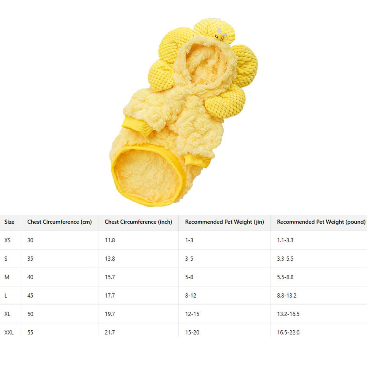 Sunflower Pet Hoodie – Warm Funny Dog Cat Wear_CWMM11155