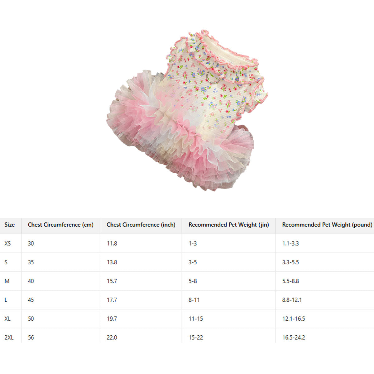 Pet Pajamas Bulk Order Floral Print & Cooling Fabric_CWMM11137