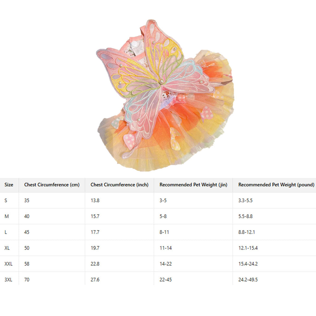 Fluffy Pet Dress with Bow – Princess Style_CWMM11080