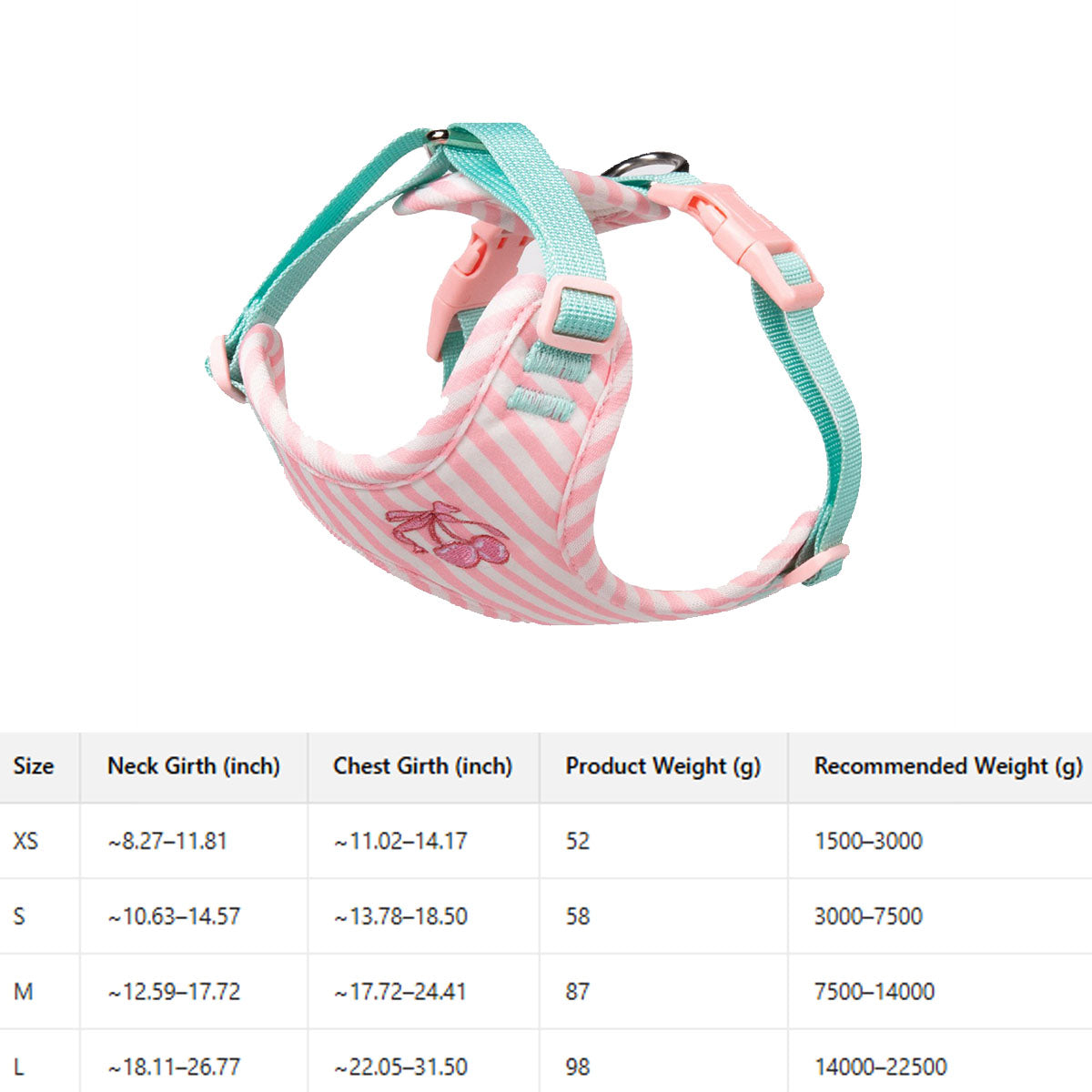 Small Dog Vest Harness with Secure Leash_CWMM12571