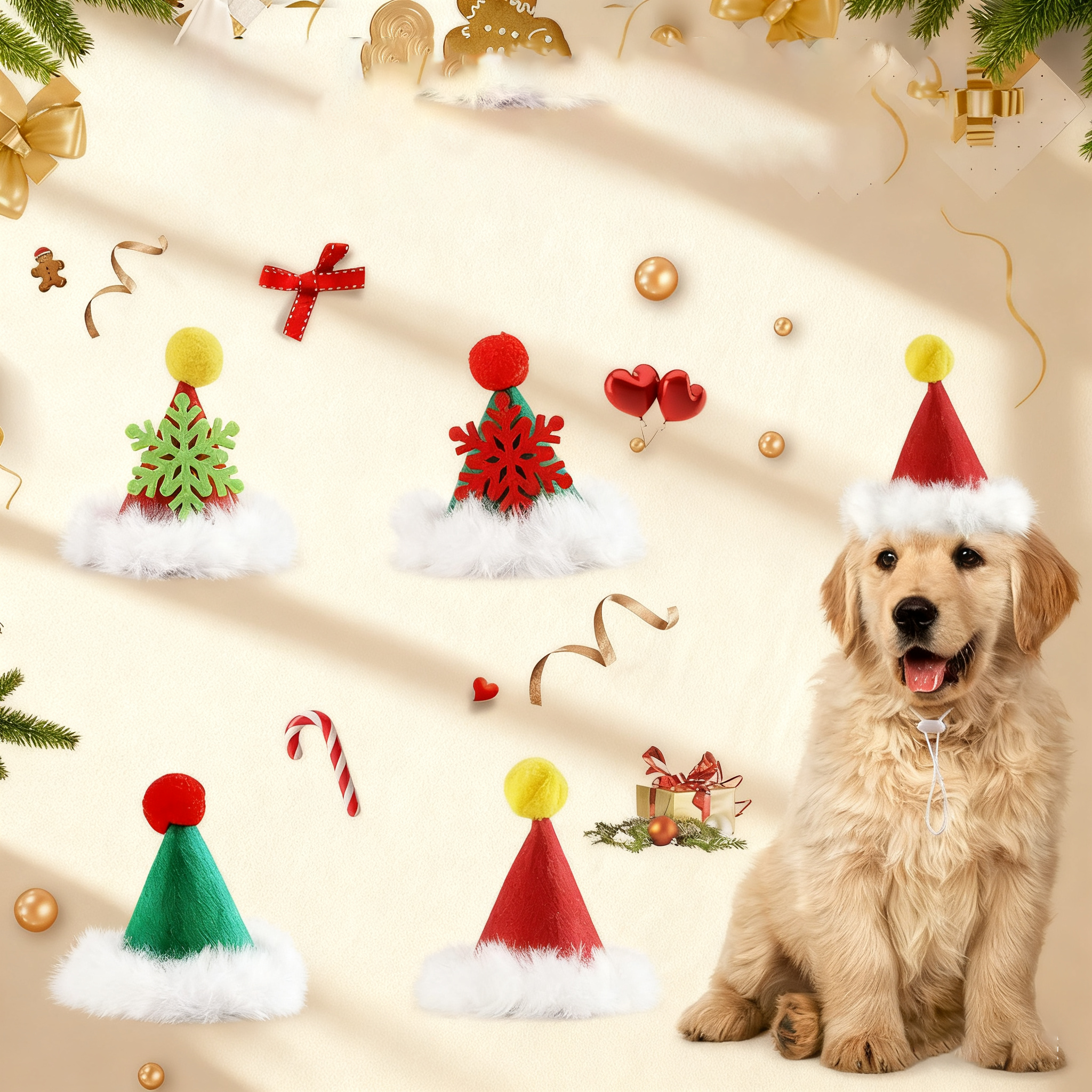 Christmas Tree Hat for Cats & Small Dogs_CWMM11399