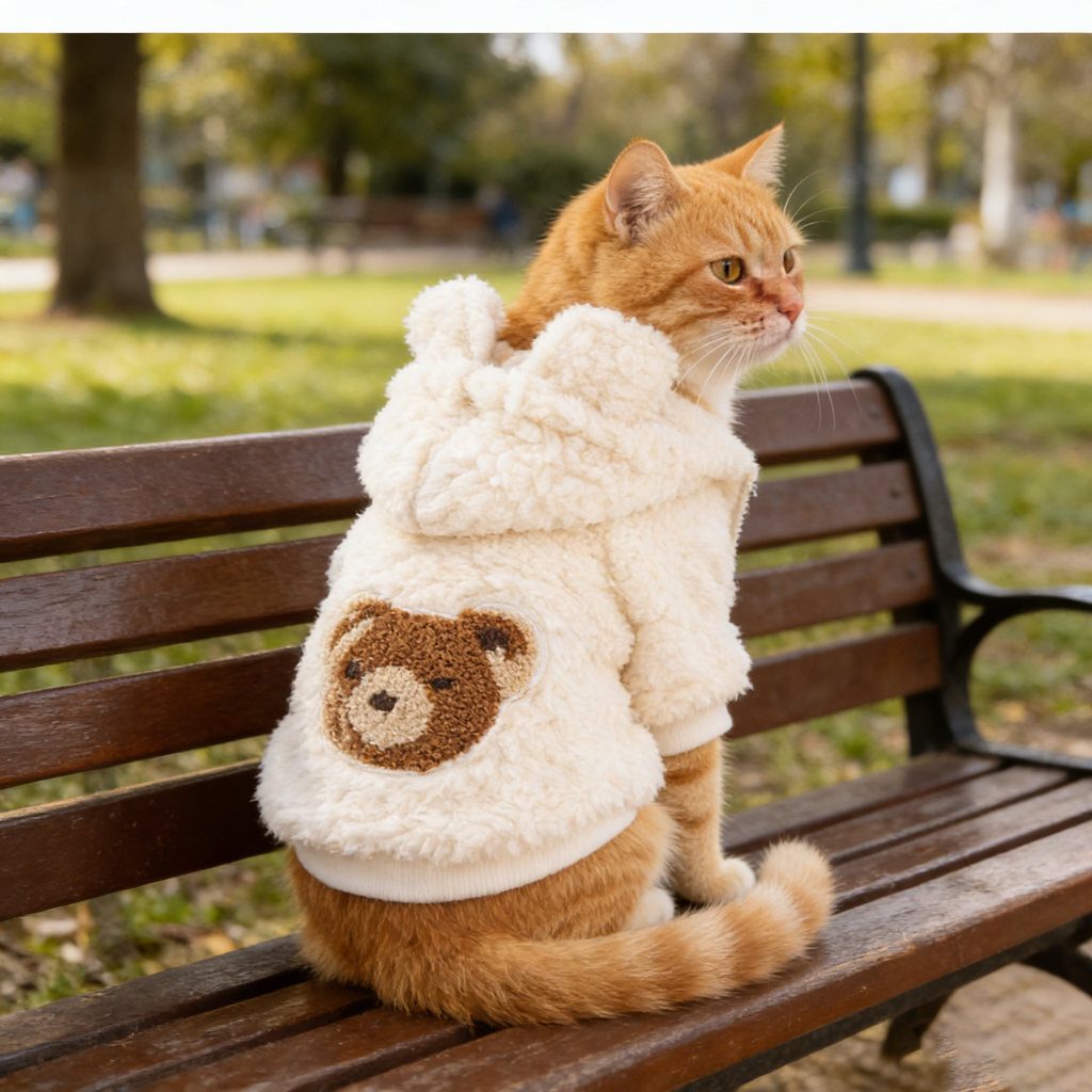 Pet Winter Hoodie for Small Dogs Cats_CWMM12741