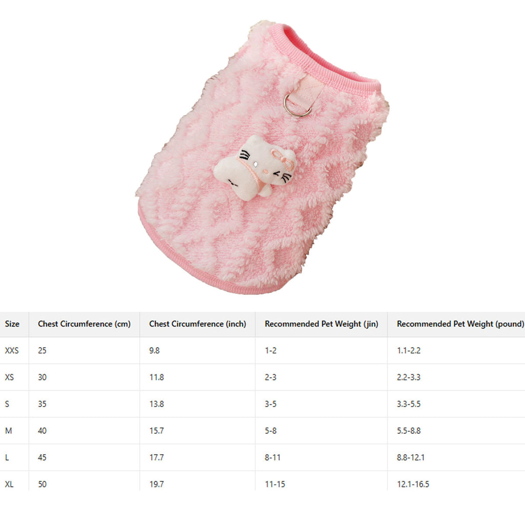 Plush Lined Coat for Small Dogs & Cats_CWMM11119