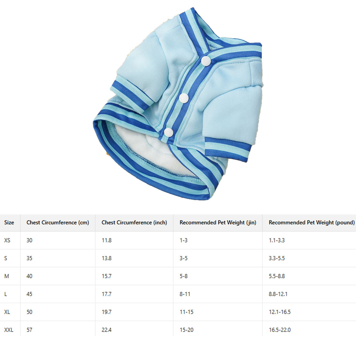 Trendy Pet Jacket – Warm Sporty Baseball Look_CWMM11169