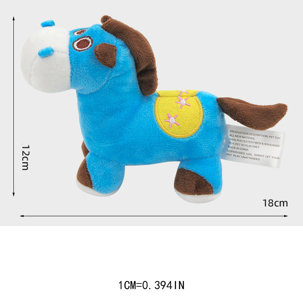 Squeaky Plush Horse Toy for Dogs_CWMM13301