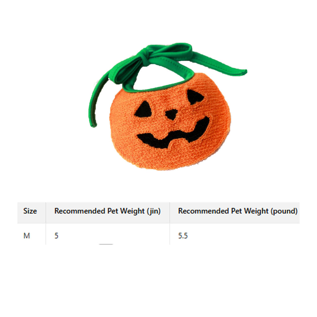 Halloween Pet Bib – Pumpkin Ghost Bandana_CWMM11072