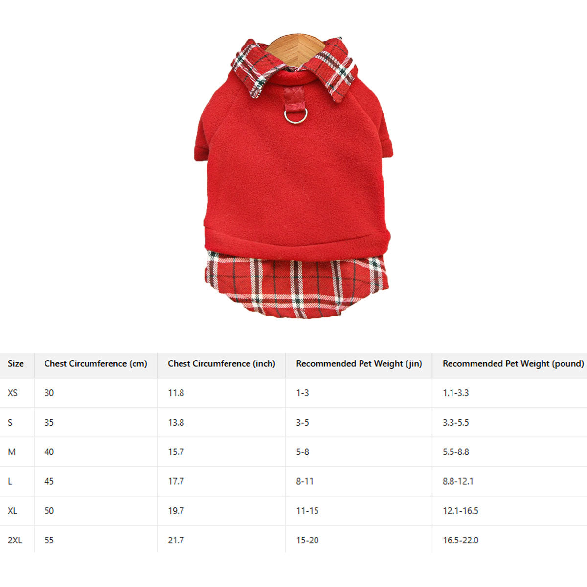 Miu Series Pet Clothes – Fleece Layered Design_CWMM11067