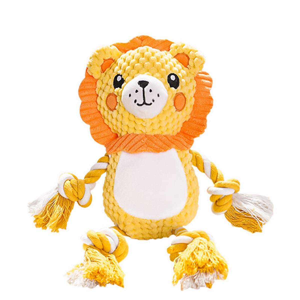 Funny Lion Plush Toy – Dog Cat Squeaky Toy_CWMM11173
