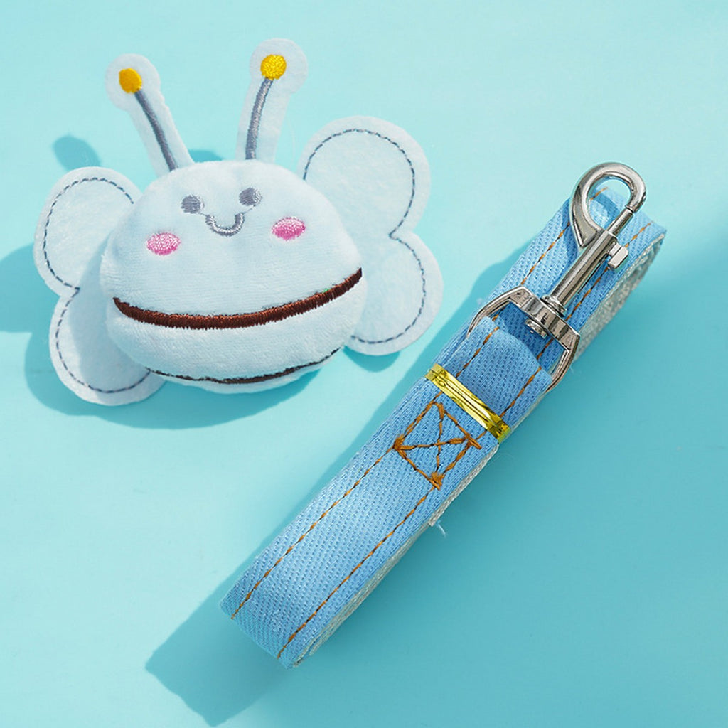 Dog Dresses Cute Denim Overalls with Leash Loop_CWMM11124