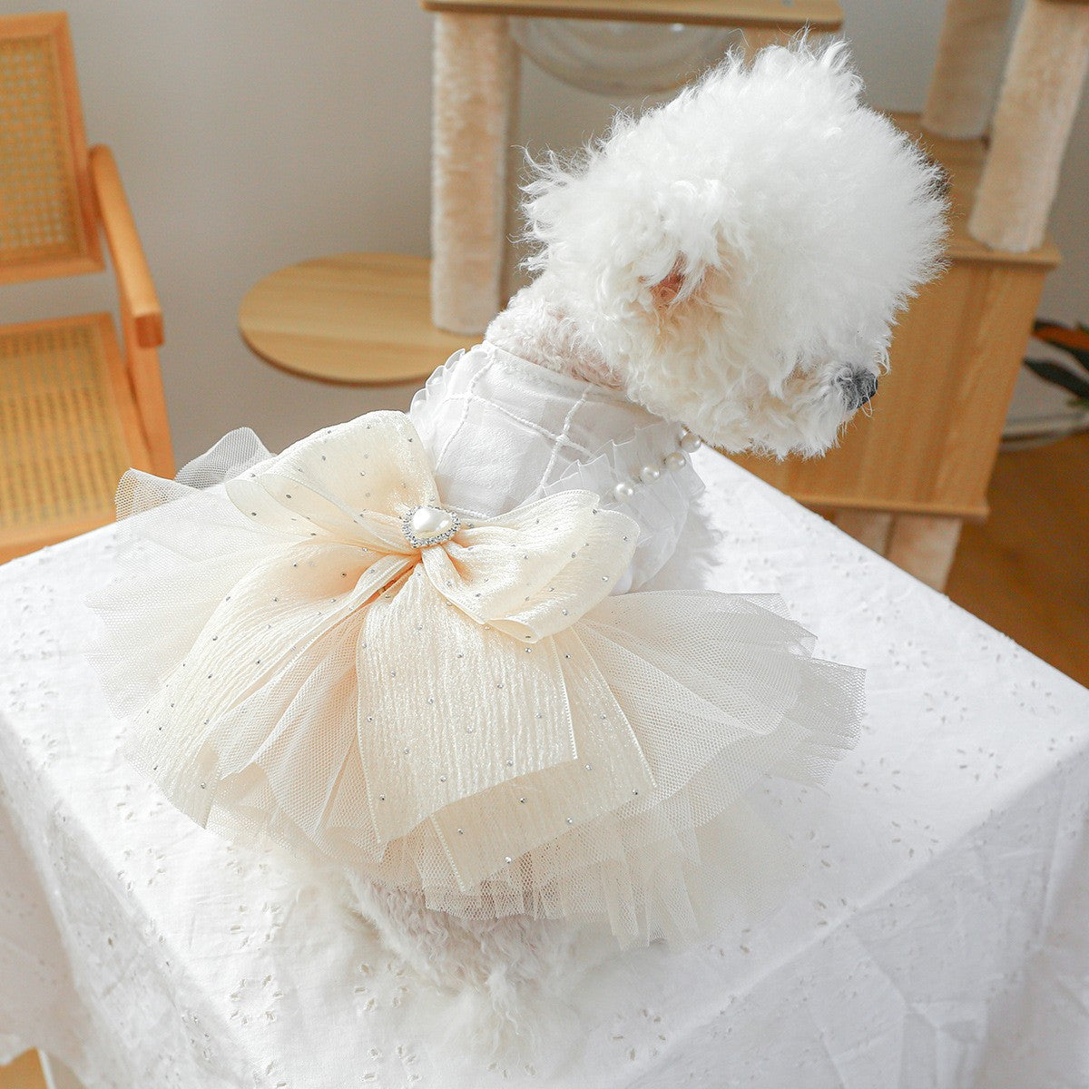 Pet Cozy Sissi Princess Wedding Skirt Dress_CWMM13041