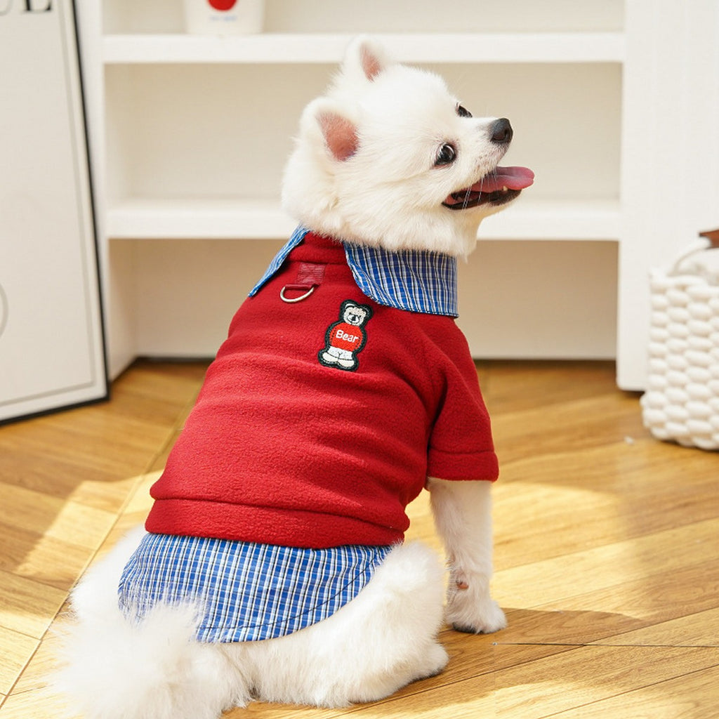Miu Style Pet Fleece Top – Cozy Winter Outfit_CWMM11068