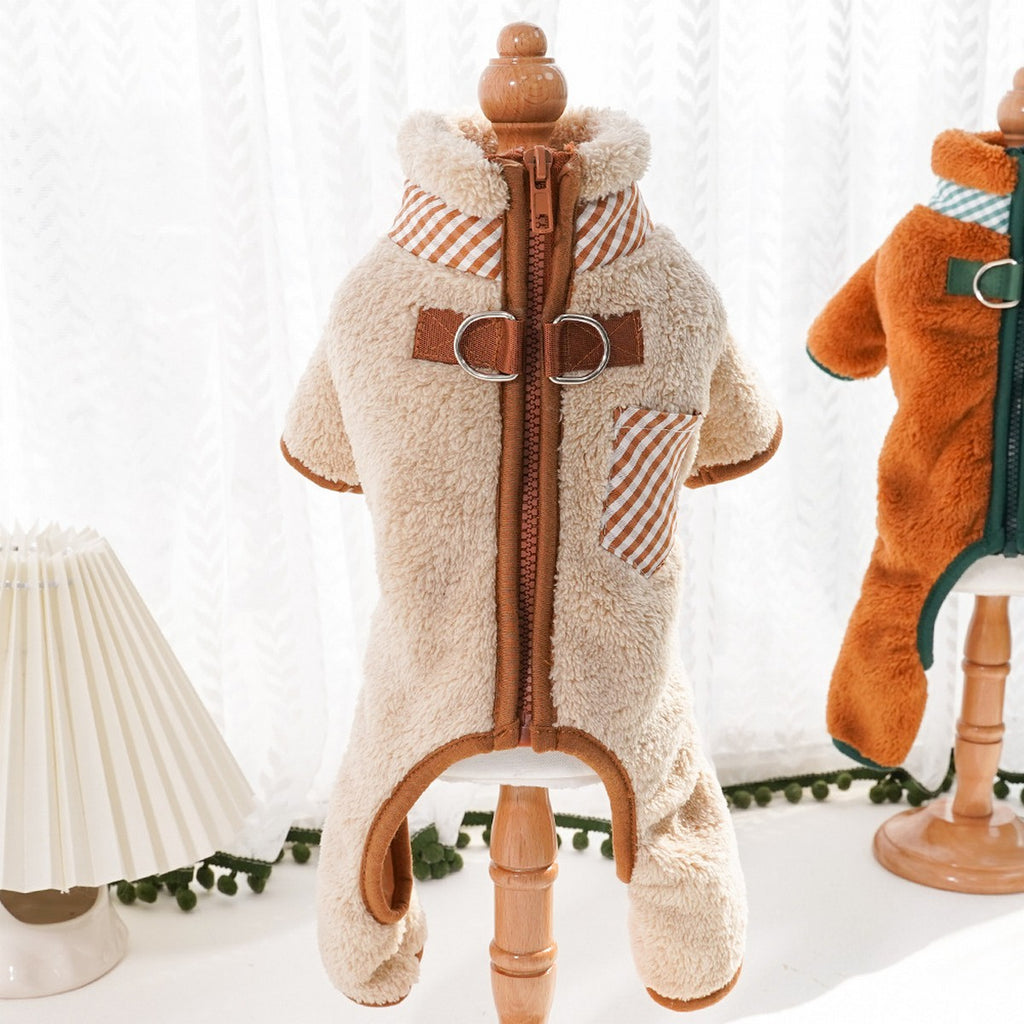 Pet Fleece Jumpsuit – Dog Cat Winter Outfit_CWMM11276