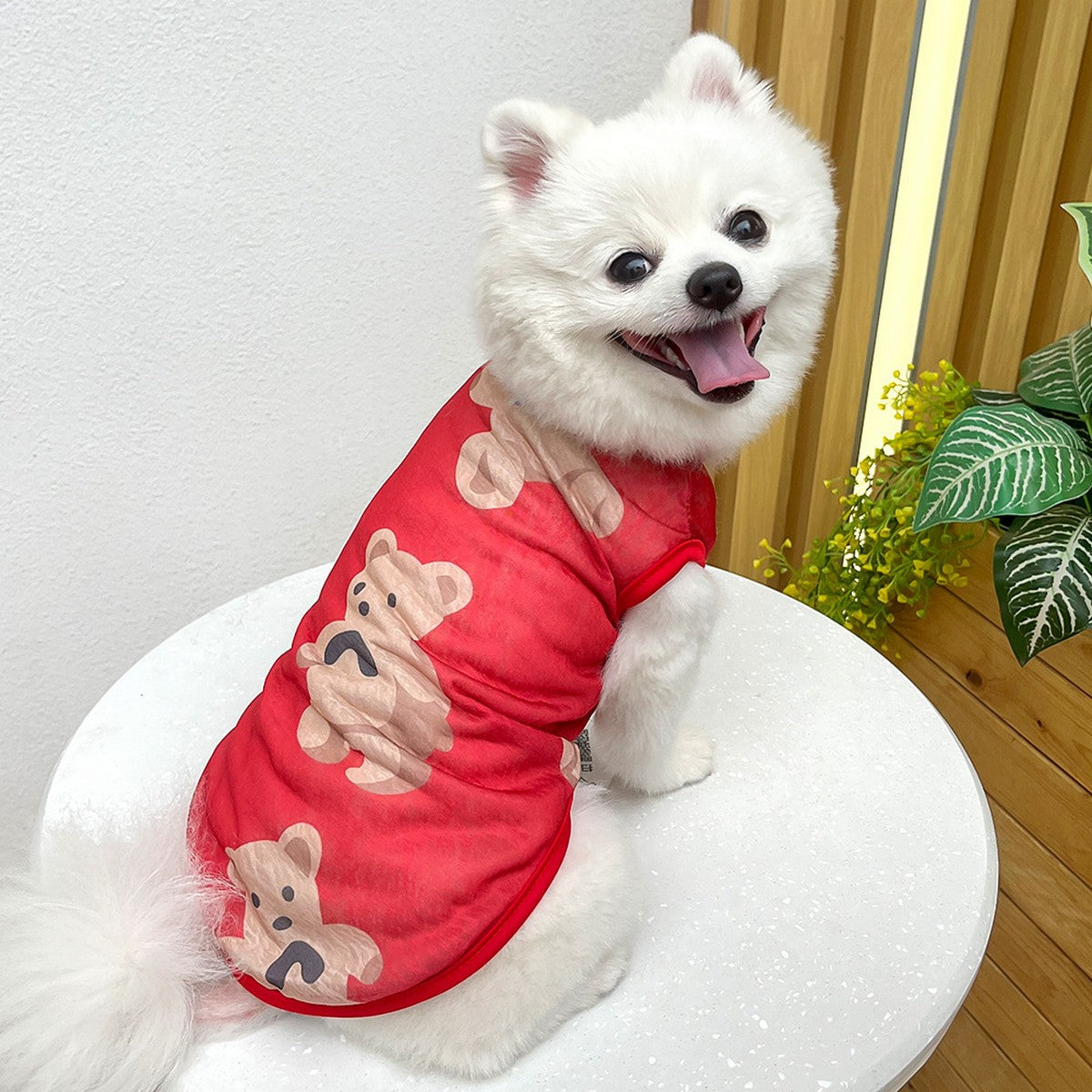 Large Dog Summer Vest  Bear Print Cooling Apparel_CWMM11135