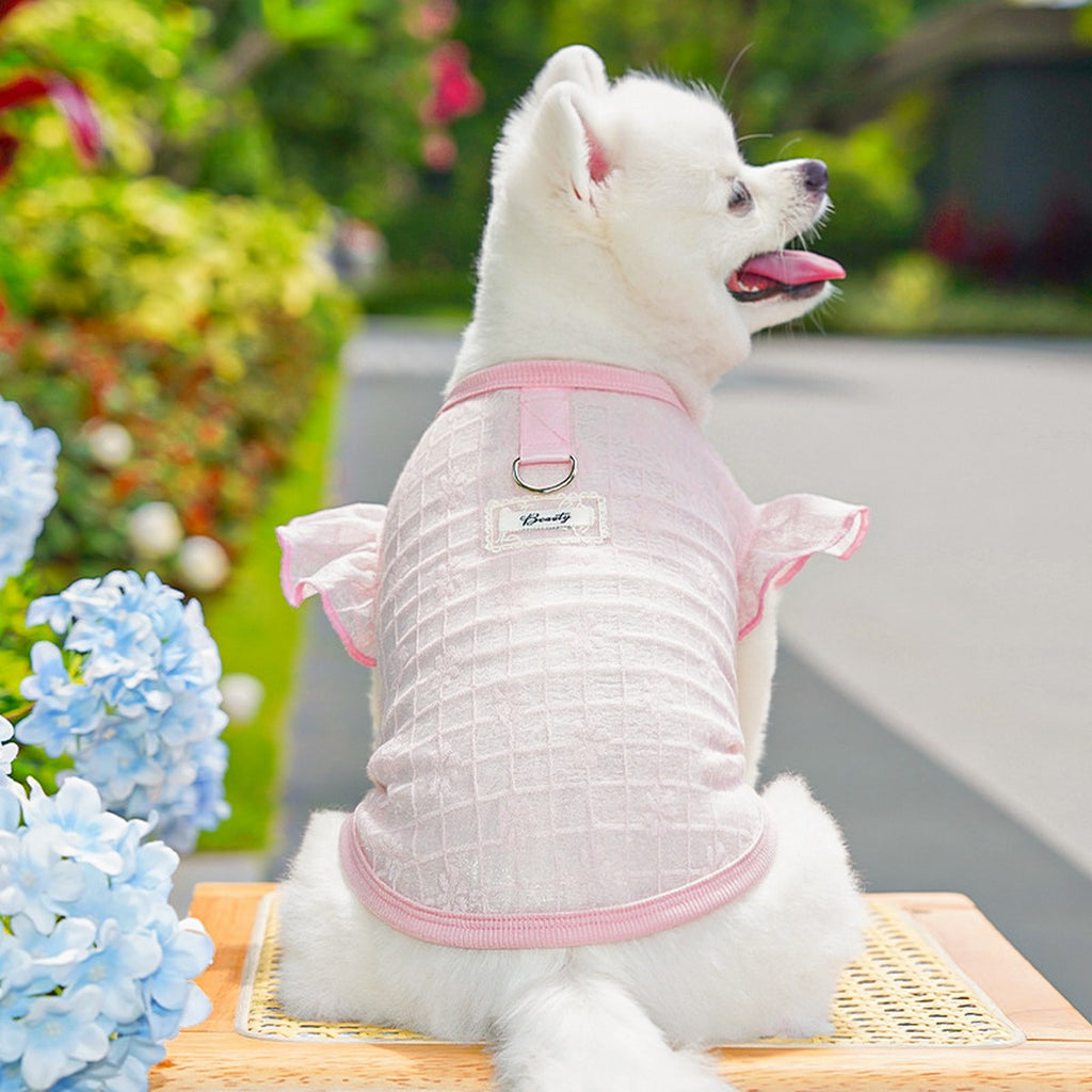 Flutter Sleeve Top with Soft Stretch_CWMM11127