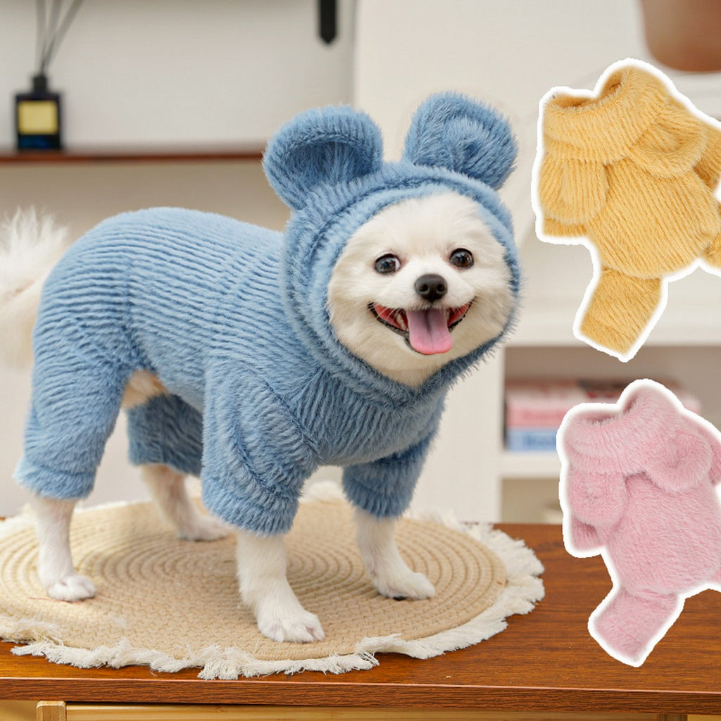 Winter Plush Hooded Vest for Small Pets_CWMM11181