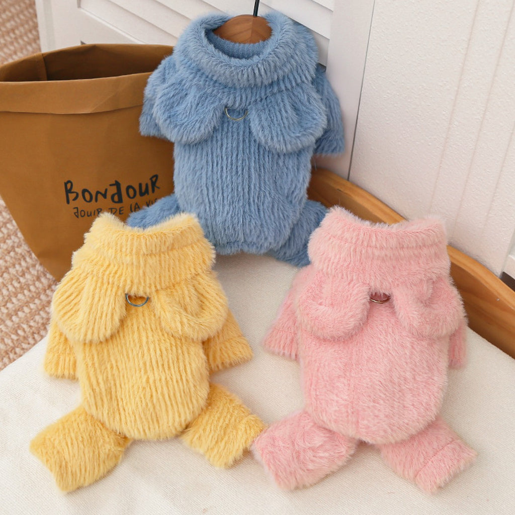 Winter Plush Hooded Vest for Small Pets_CWMM11181