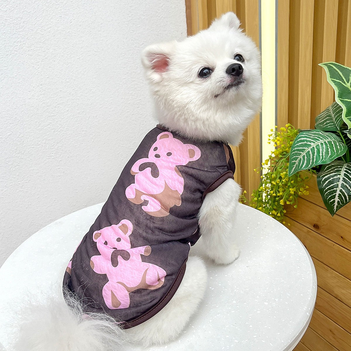 Large Dog Summer Vest  Bear Print Cooling Apparel_CWMM11135