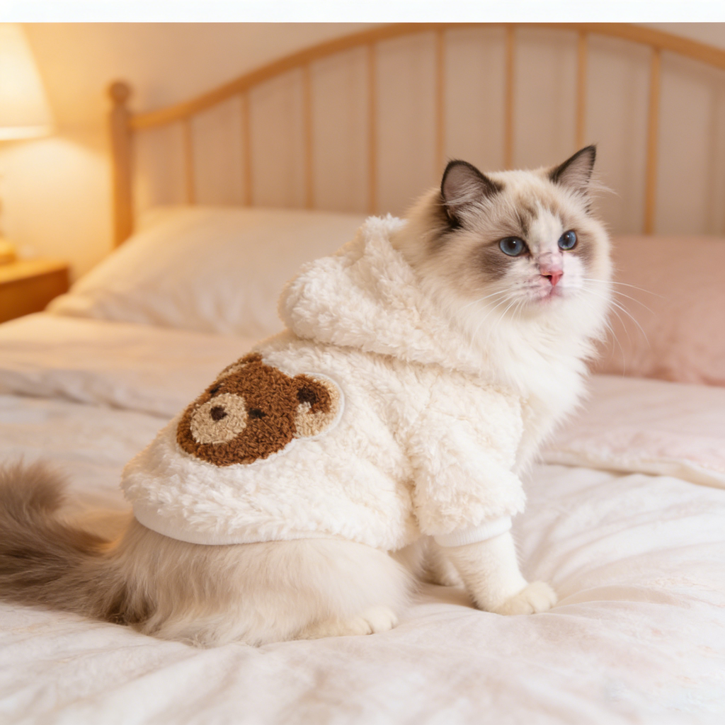 Pet Winter Hoodie for Small Dogs Cats_CWMM12741