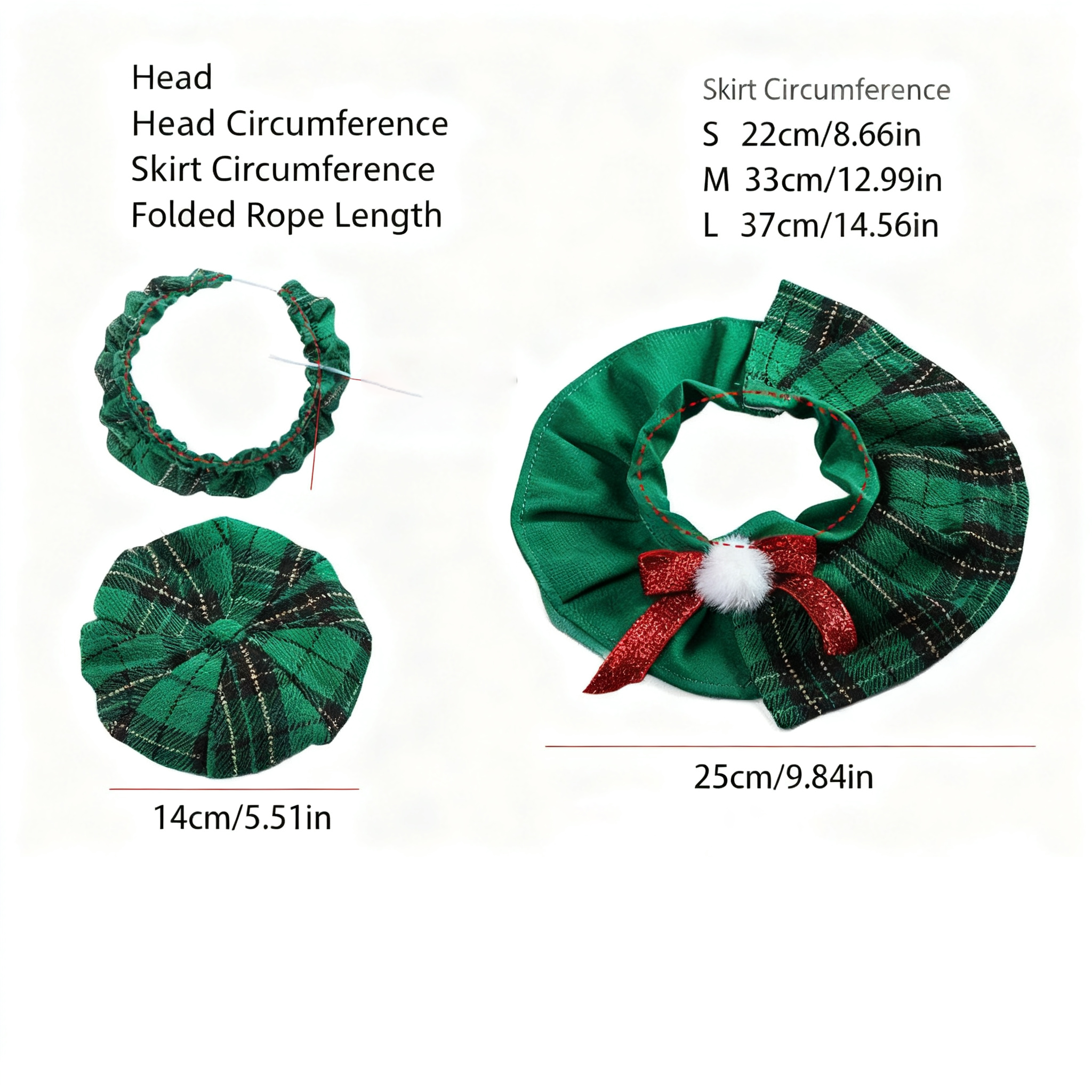 Christmas Cat Hat & Scarf – Holiday Pet Outfit_CWMM11336