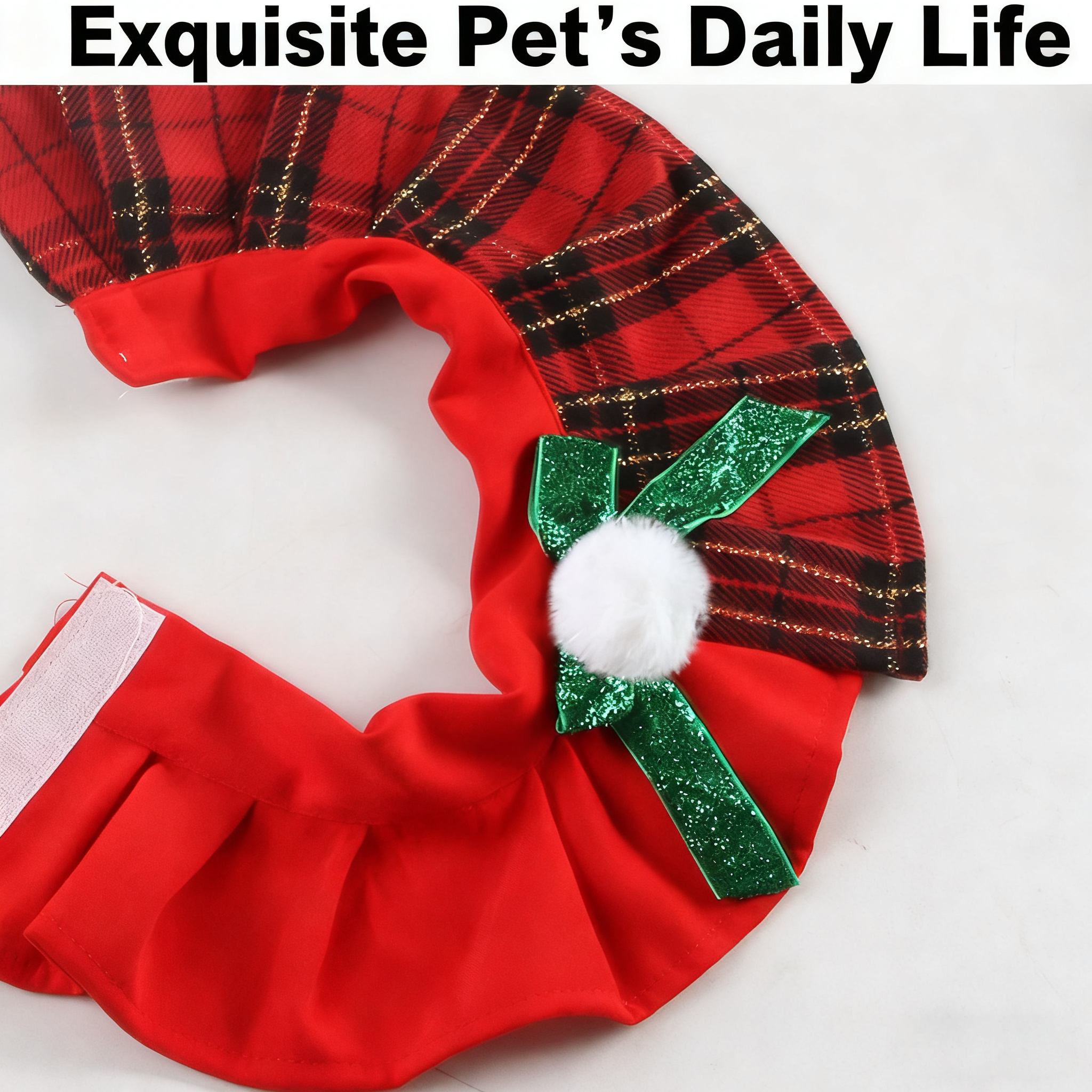 Christmas Cat Hat & Scarf – Holiday Pet Outfit_CWMM11336
