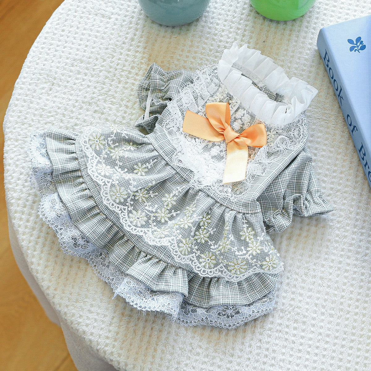 Small Pet Lace Court Princess Dress_CWMM13116