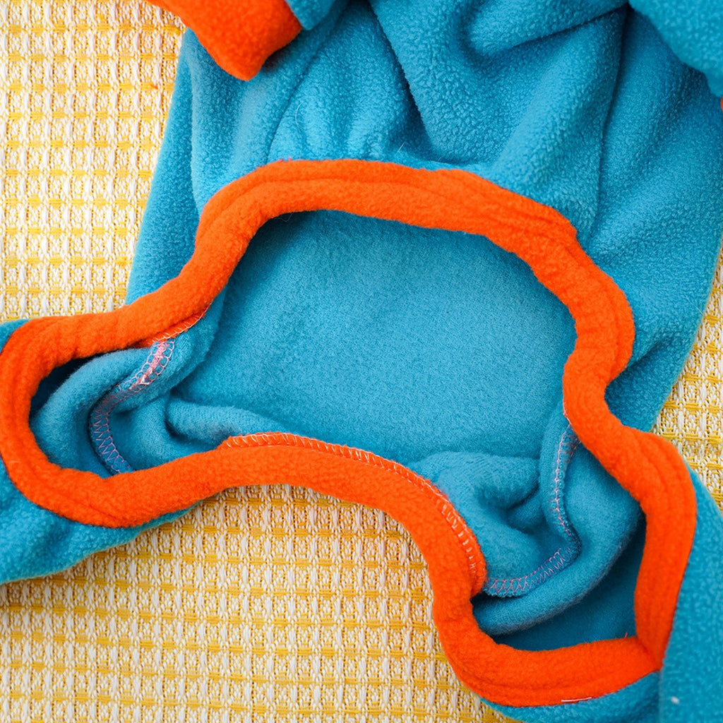 Colorblock Pet Jumpsuit with Leash Ring_CWMM11180