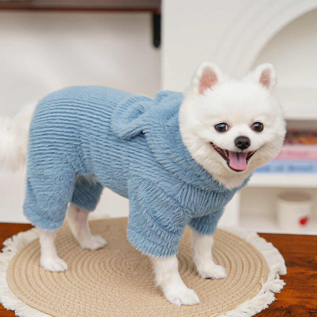 Winter Plush Hooded Vest for Small Pets_CWMM11181