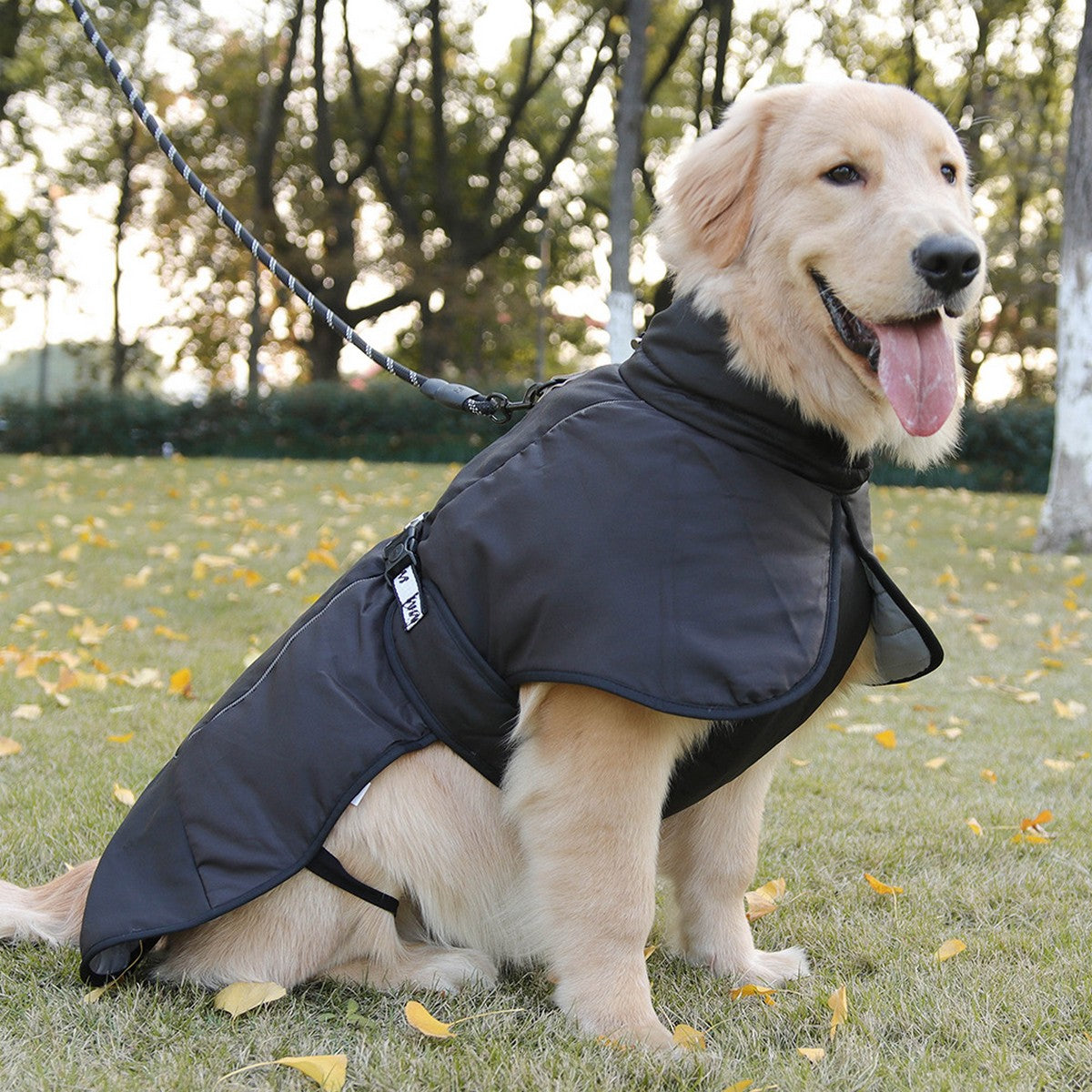 Autumn Warm Dog Cloak for Large Dogs_CWMM12406