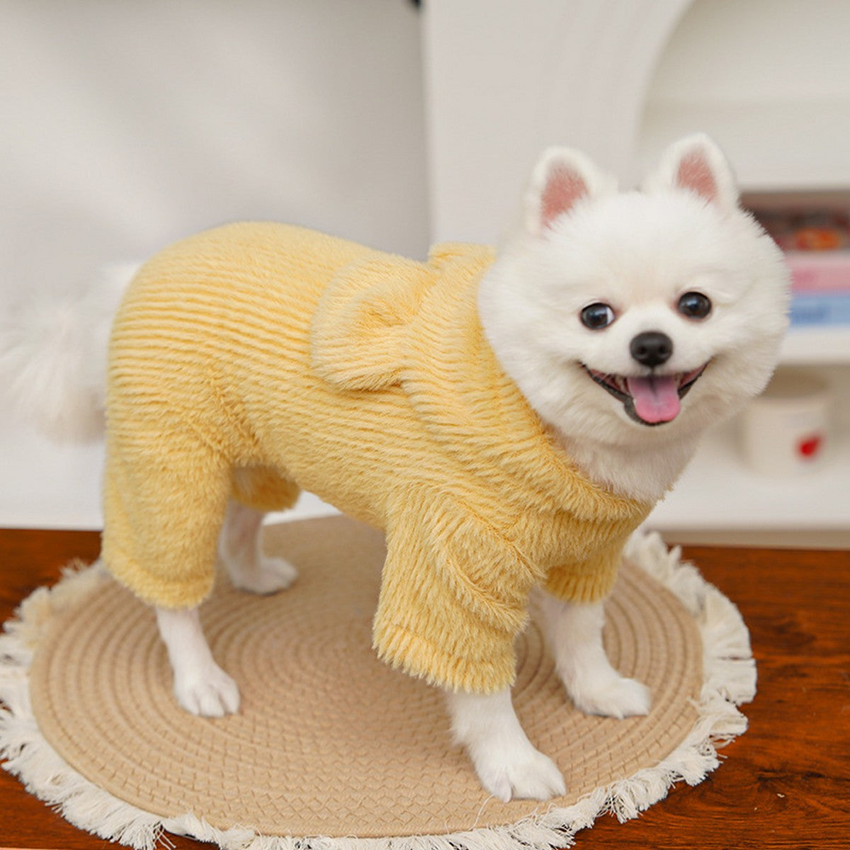 Winter Plush Hooded Vest for Small Pets_CWMM11181