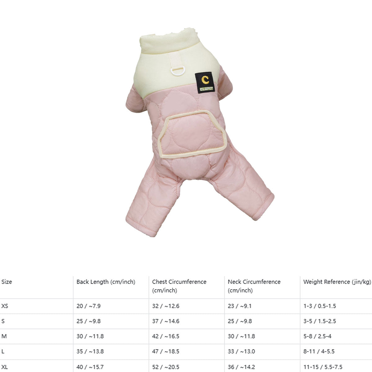 Teddy Bichon Dog Four-Leg Cotton Vest_CWMM12230