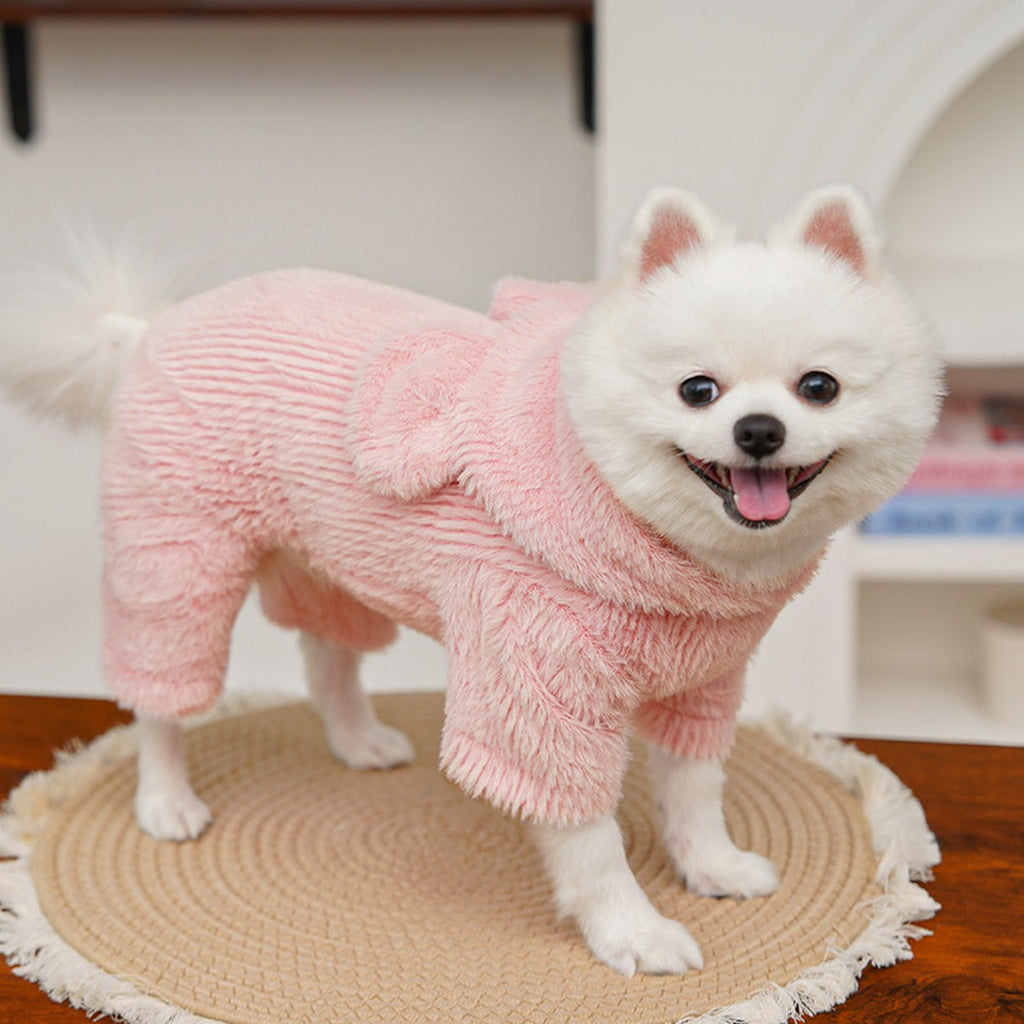 Winter Plush Hooded Vest for Small Pets_CWMM11181