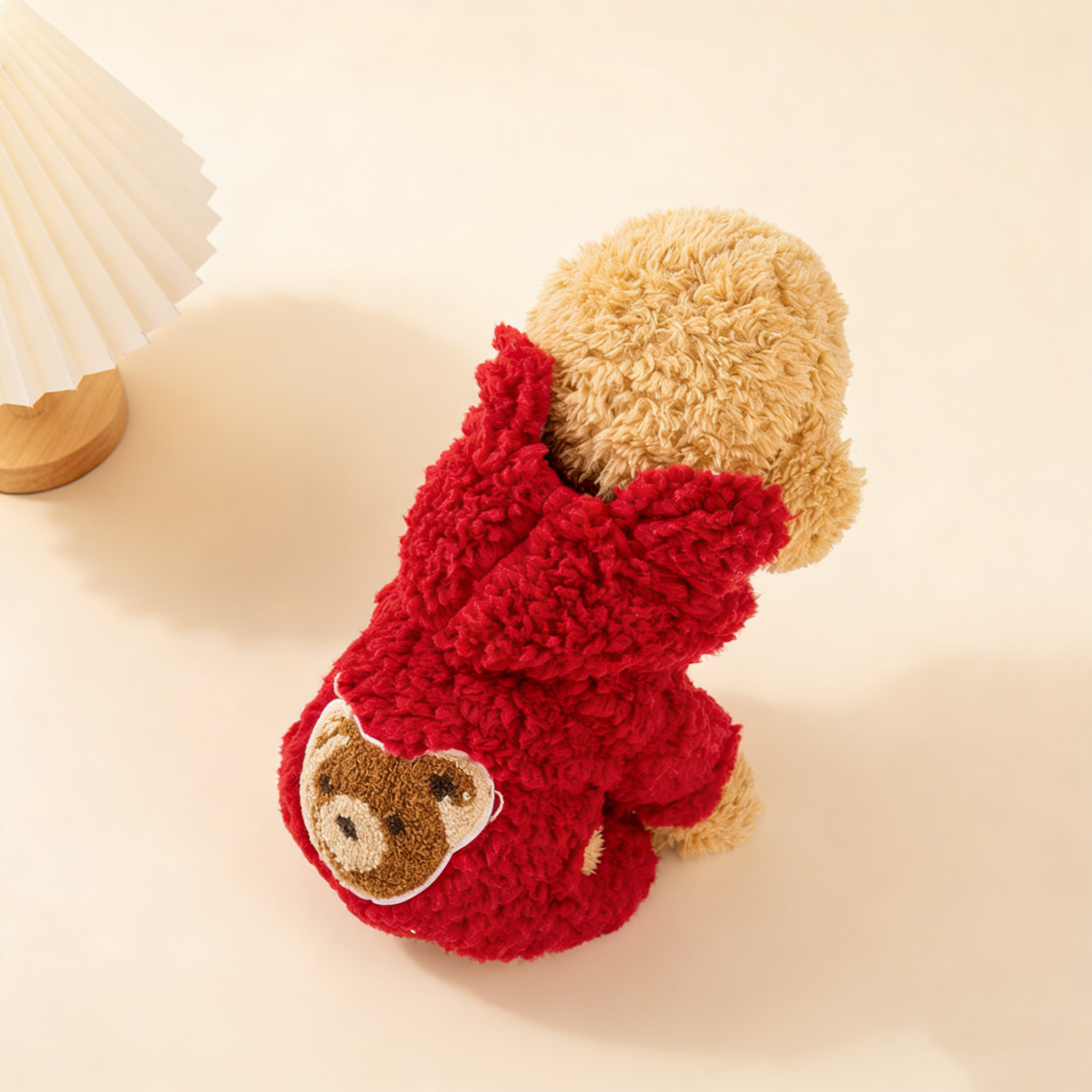 Cute Bear Hooded Pet Winter Coat_CWMM12742