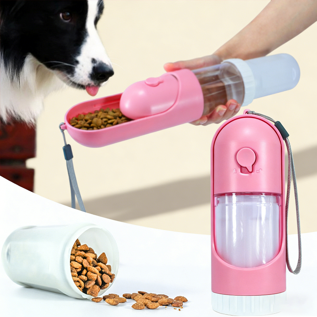 3 in 1 Pet Travel Water and Food Bottle_CWMM12690