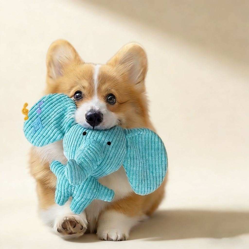 Durable Plush Squeaky Dog Toy for Chewing_CWMM12963