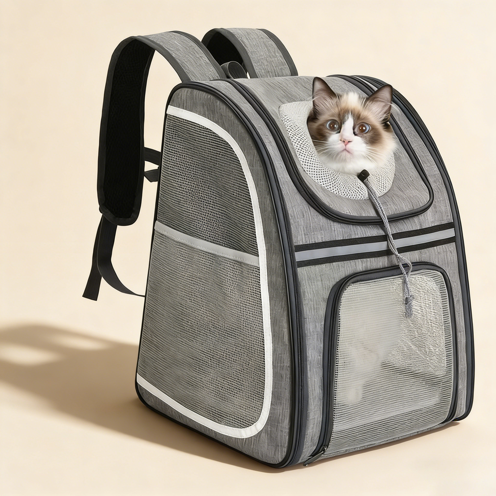 Portable Pet Travel Backpack for Cats Dogs_CWMM12934