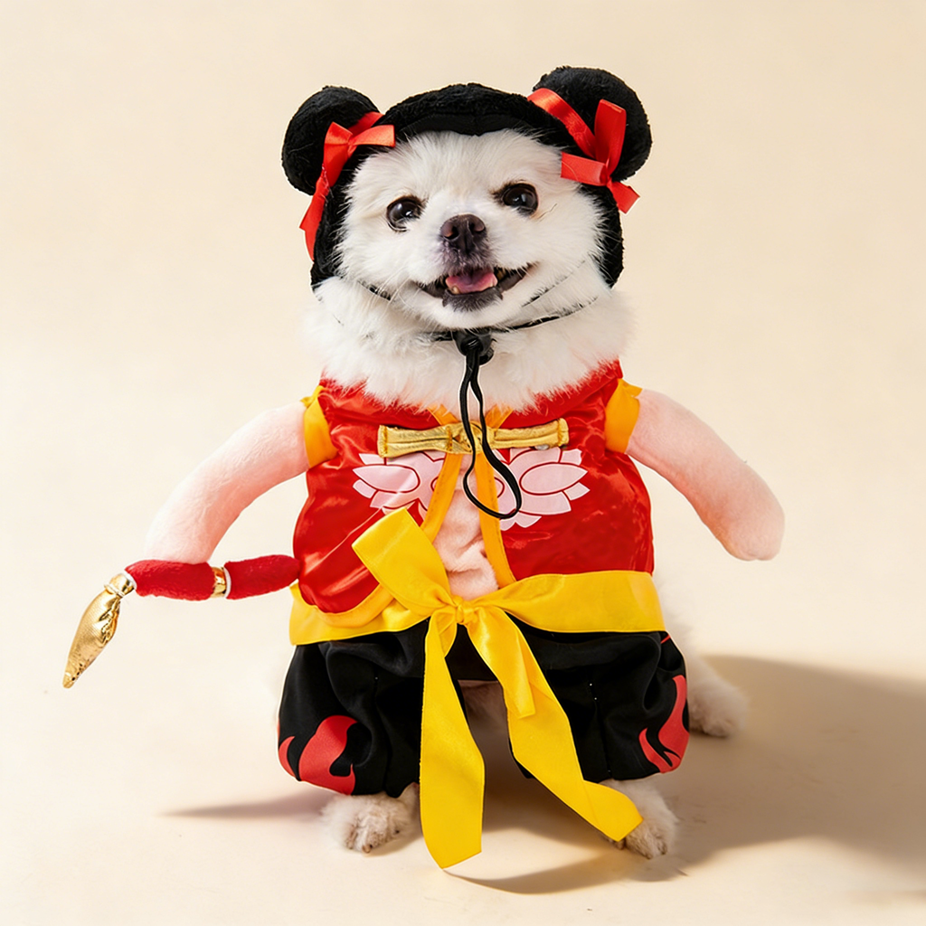 Pet Nezha Costume for Dogs and Cats_CWMM12813