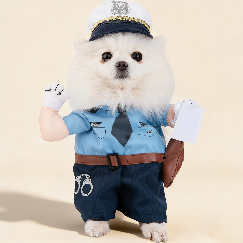 Pet Police Cat Costume for Dogs and Cats_CWMM12814