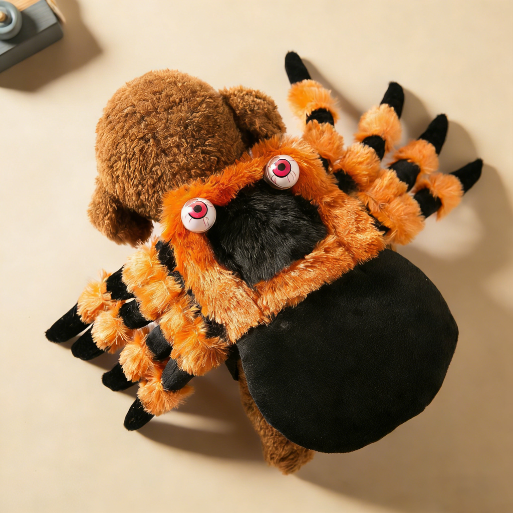 Pet Plush Spider Costume for Dogs and Cats_CWMM12816