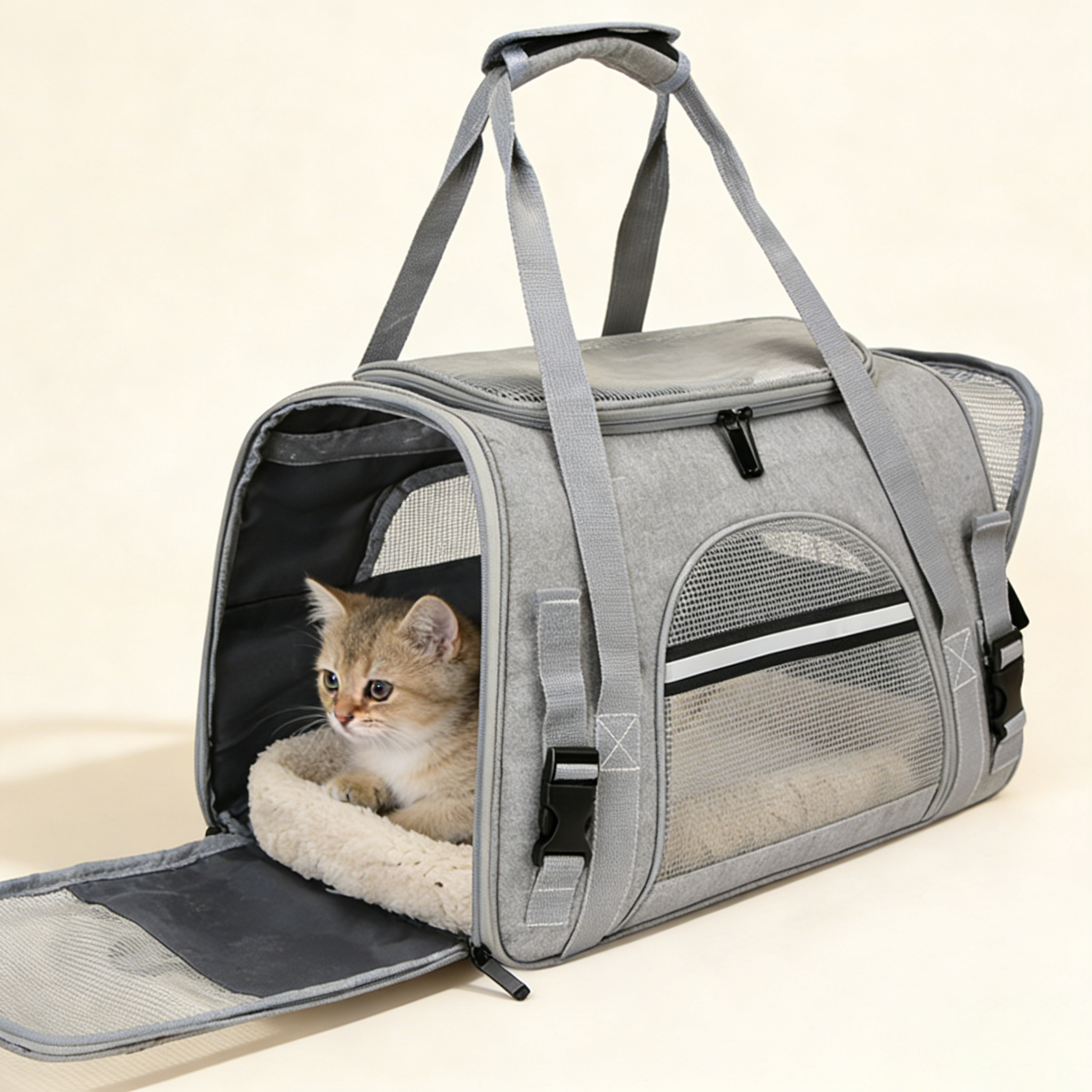 Lightweight Pet Carrier for Travel and Car Use_CWMM12936